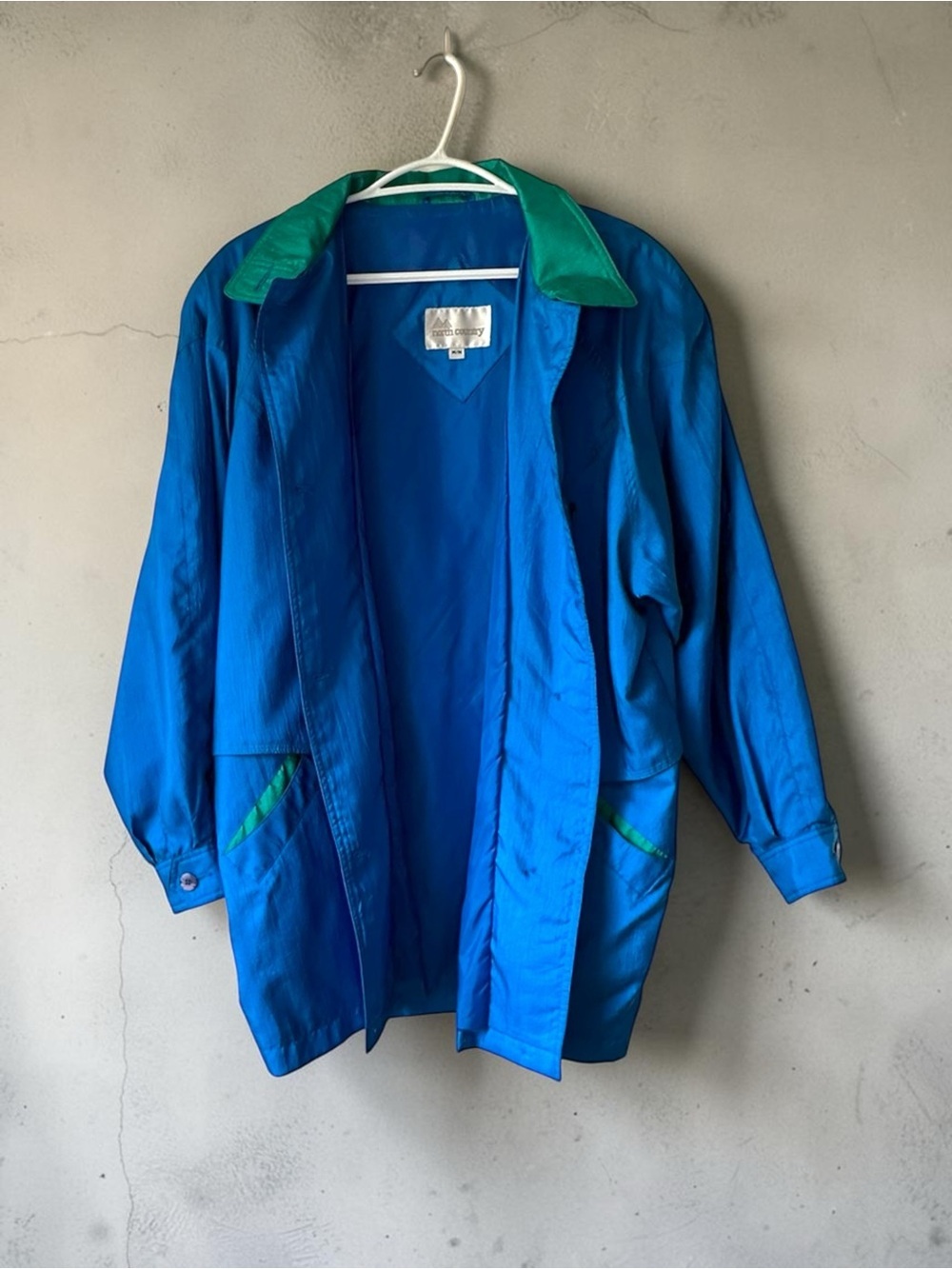 Vintage North Country 80s/90s Colourblock Oversized Windbreaker Jacket Size M